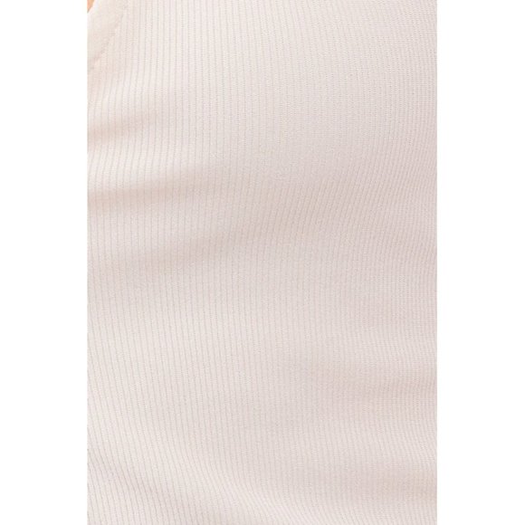 LE LIS OPEN FRONT HALTER TOP WHITE - Picture 6 of 9